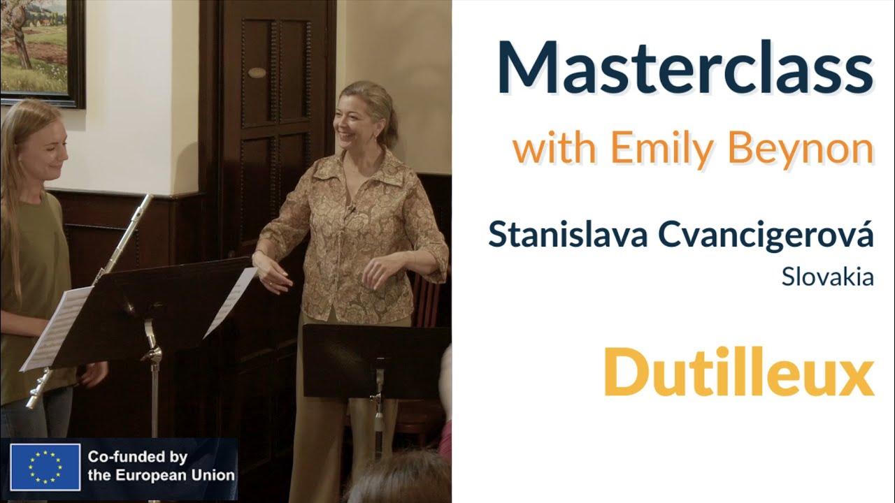 Stanislava Cvancigerová - Dutilleux - Sonatine (MASTERCLASS)
