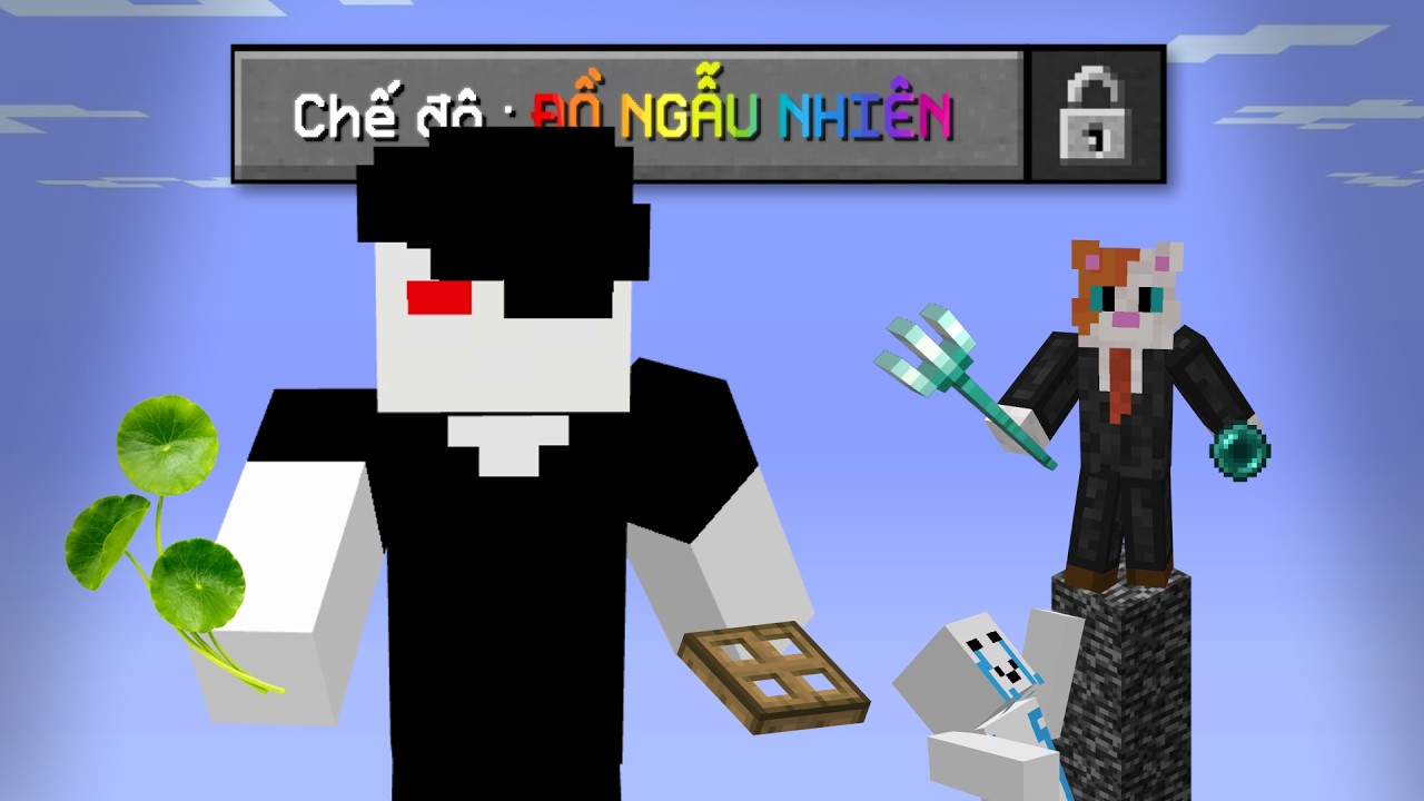 Minecraft nhưng bọn tôi chiến đấu bằng VẬT PHẨM NGẪU NHIÊN
