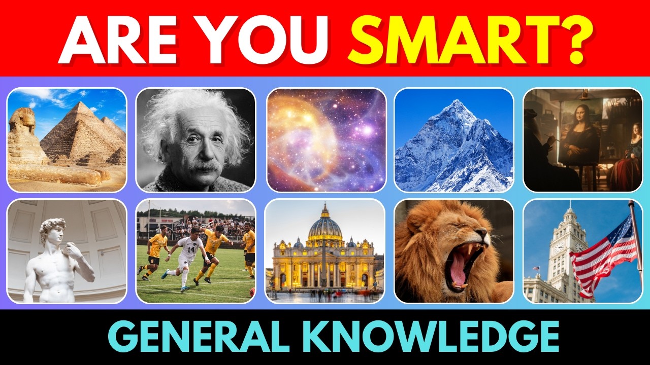 Ultimate General Knowledge Quiz – No Multiple Choice!🤯🧠 | 50 Questions! | How Smart Are You?
