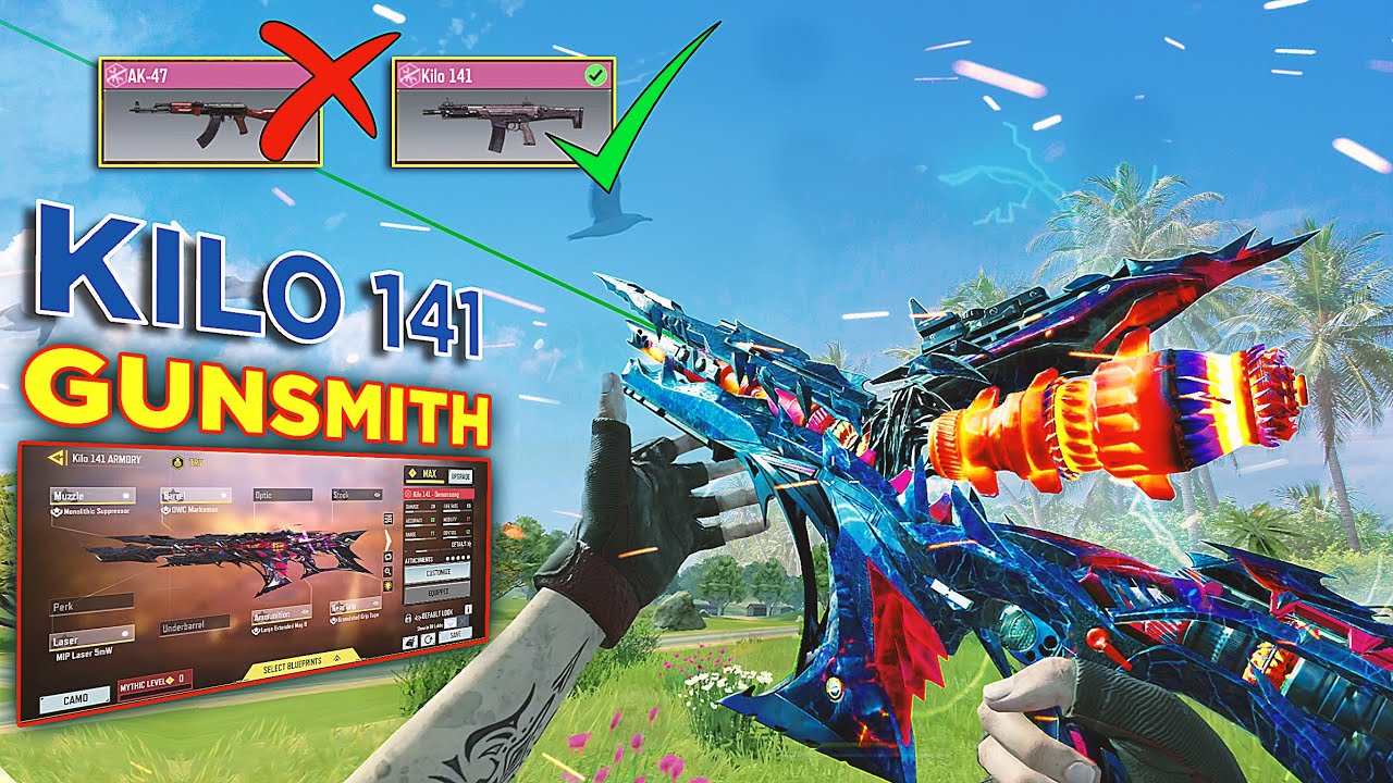 THIS KILO 141 GUNSMITH IS BETTER THAN AK-47 😱 | BEST KILO 141 GUNSMITH EVER IN COD MOBILE