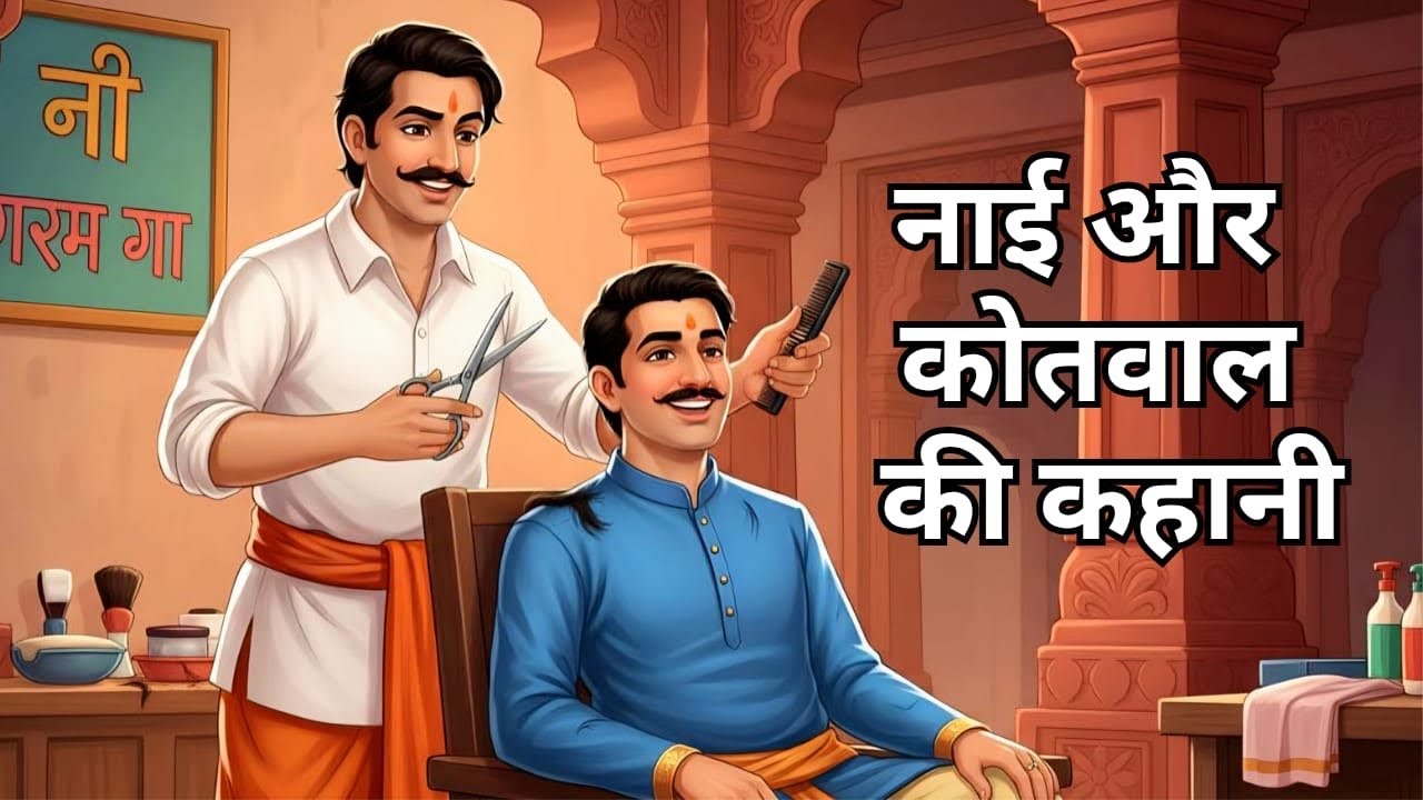 नाई और कोतवाल की कहानी, रस्सी को कैसे बनाया सांप | हिंदी कहानी | Hindi Kahani
