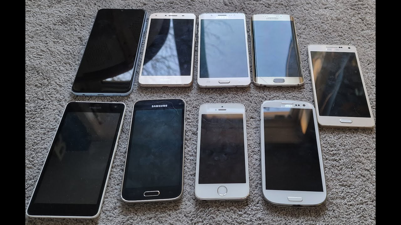 looking at phones