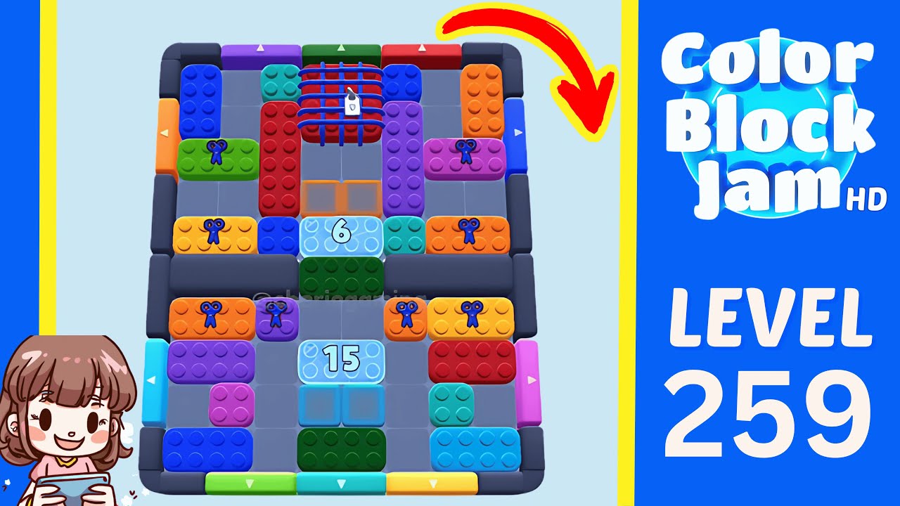 Color Block Jam Level 259 Solution Walkthrough