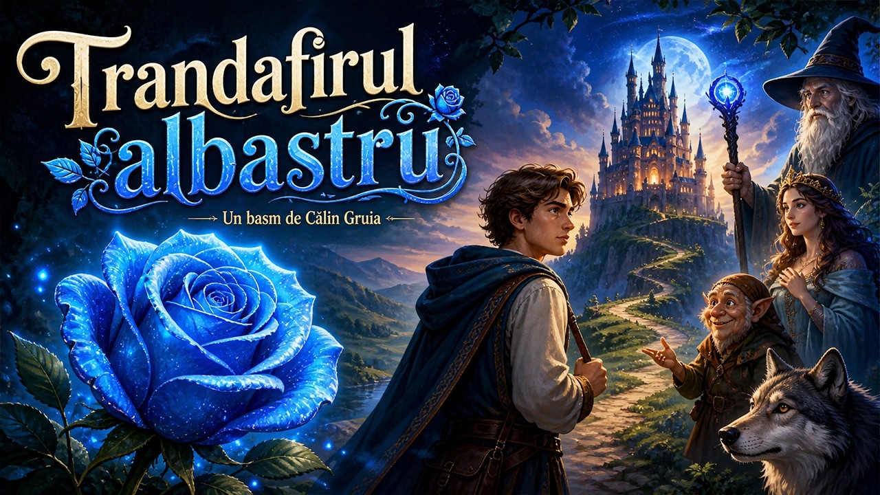 Trandafirul albastru, un basm scris de Călin Gruia | Basme si povesti audio pe Vinil 🎧📖💖