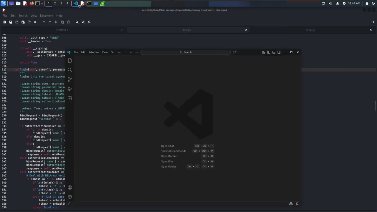 Impacket ntlmrealyx.py ldap relay socks bug fix