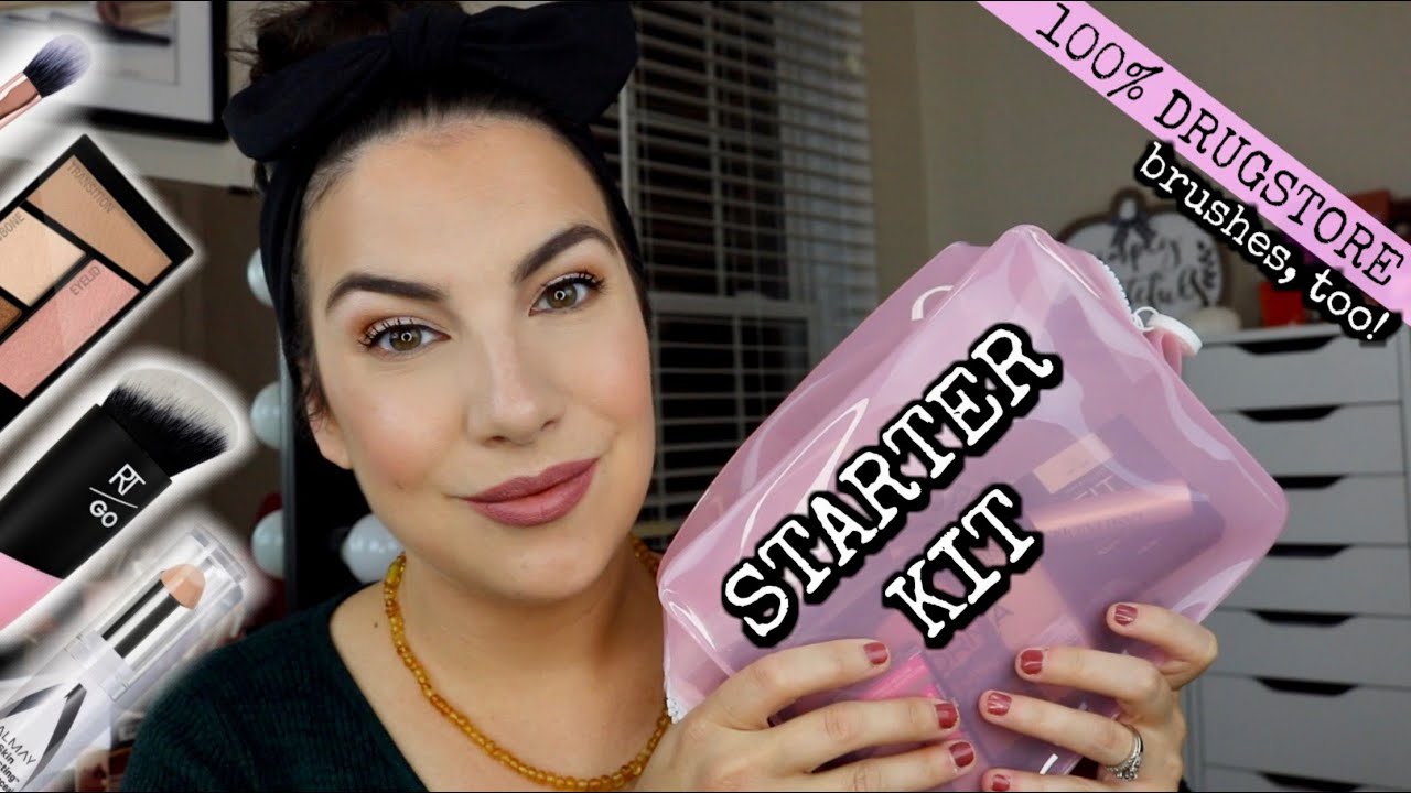 DRUGSTORE MAKEUP STARTER KIT... Best Stuff for Beginners