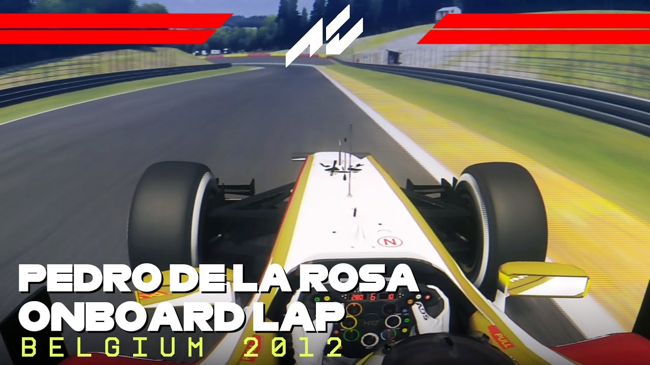 F1 2012 Spa | Pedro de la Rosa Onboard | #assettocorsa