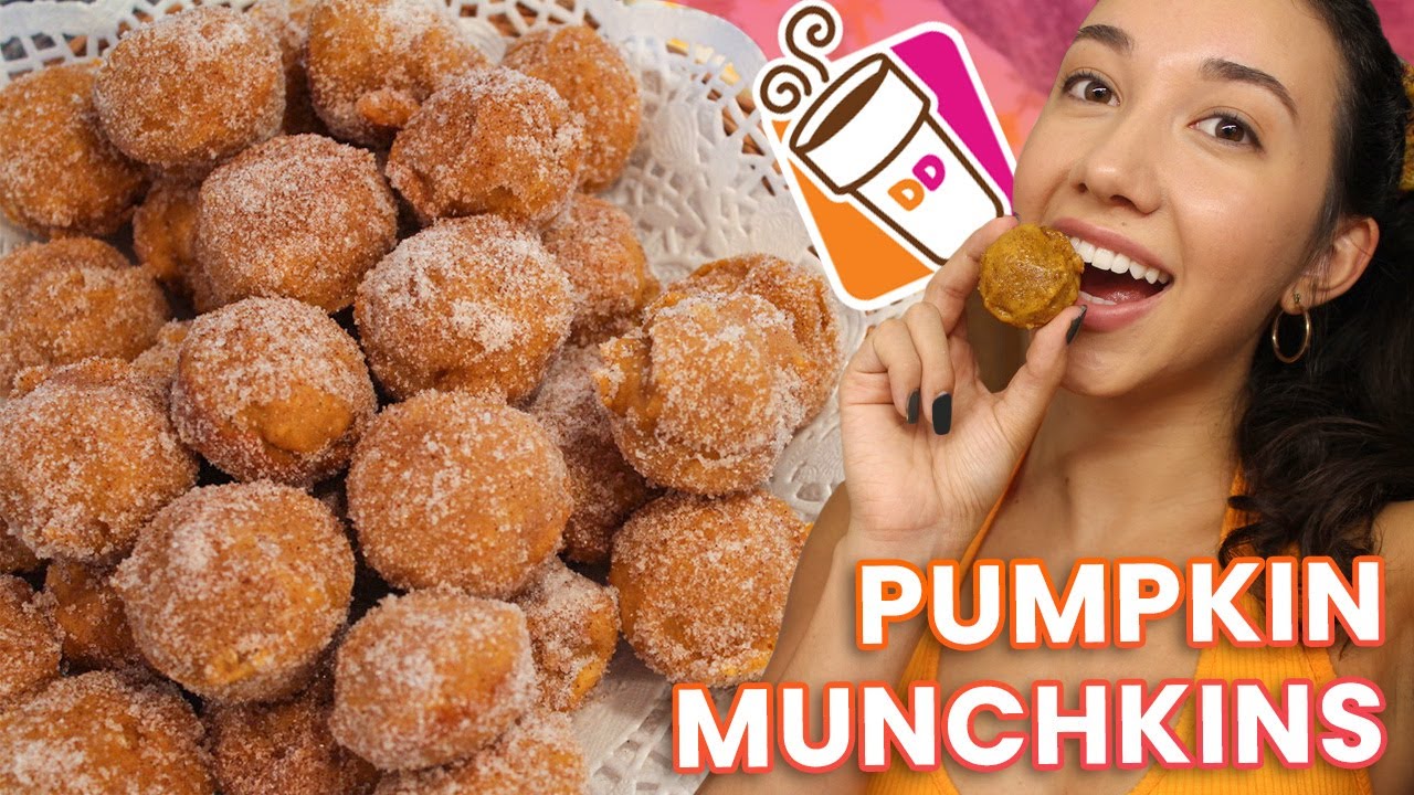 Make Dunkin' Donuts Pumpkin Munchkins at Home! | Pumpkin Spice Donut Holes Recipe