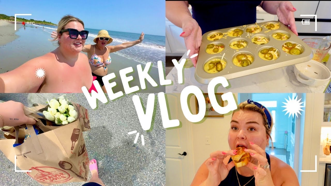 beach day, trader joes taste test + egg bites | weekly vlog