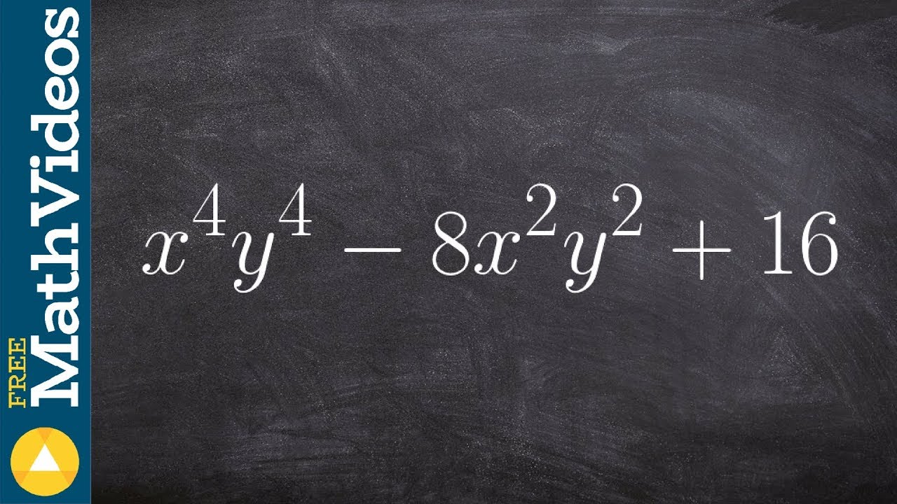 Factoring a perfect square trinomial with two variables