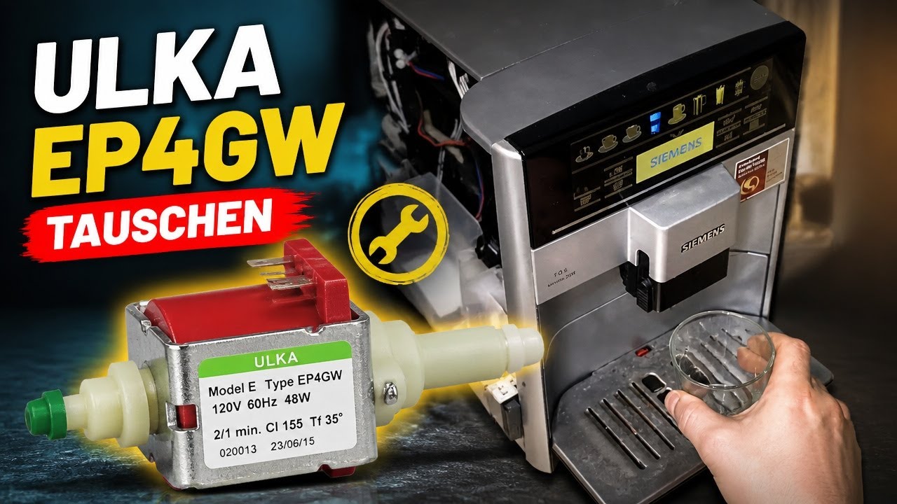Siemens eq6 Kein kaffee in der Tasse Wasserpumpe wechseln Überdruck Ventil. Fehler suchen