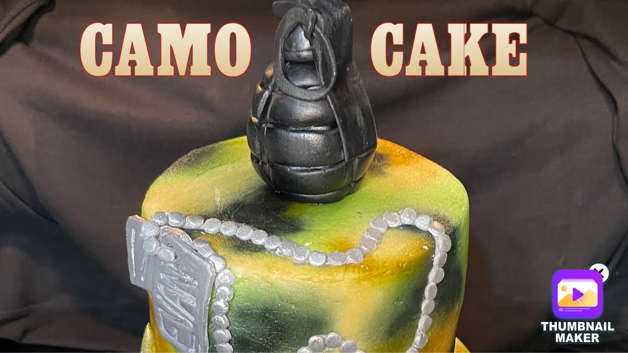 Camouflage Military Cake