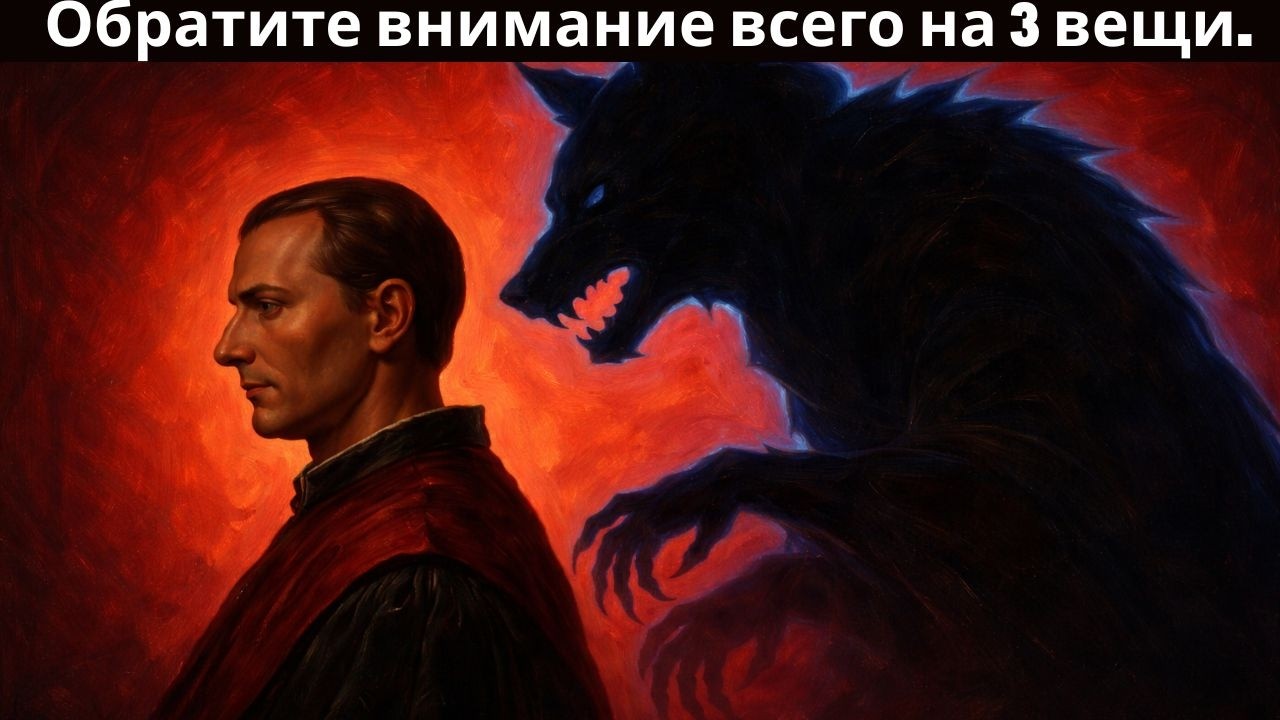 Три вещи, которые мгновенно раскрывают истинный характер человека — Макиавелли