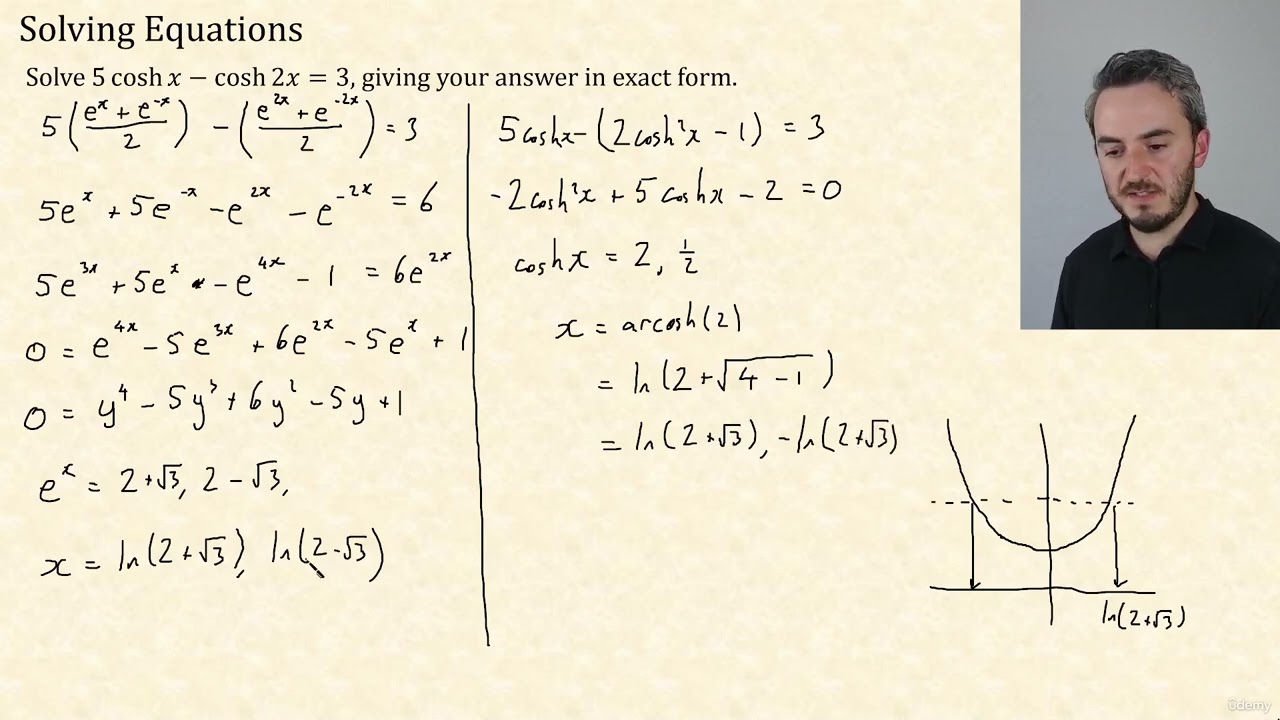 53 - Solving Hyperbolic Equations Part 1. | CIE A Level Further Pure Mathematics 2 9231