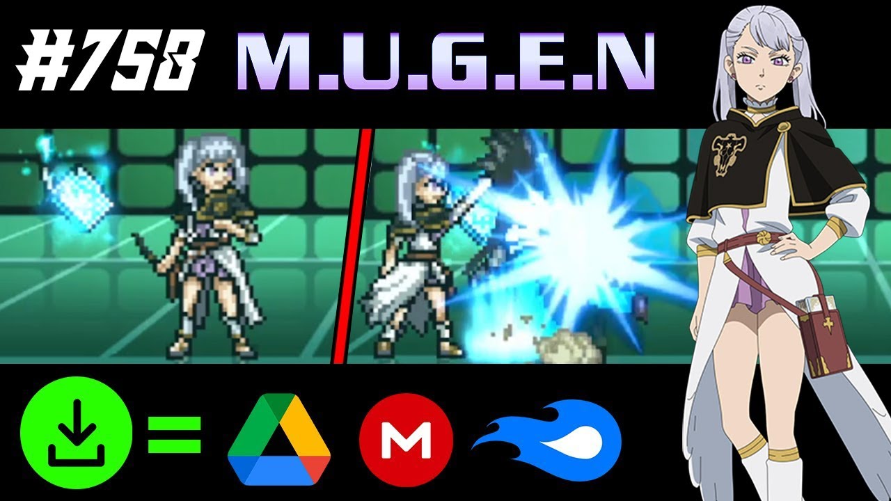 NOELLE SILVA (Base - Valkyrie Dress) JUS CHAR SHOWCASE + DOWNLOAD | Mugen Showcase #758