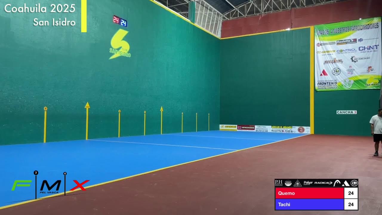 Abierto Nacional de Frontenis  Coahuila 2025 “San Isidro” Quemo VS Tachi