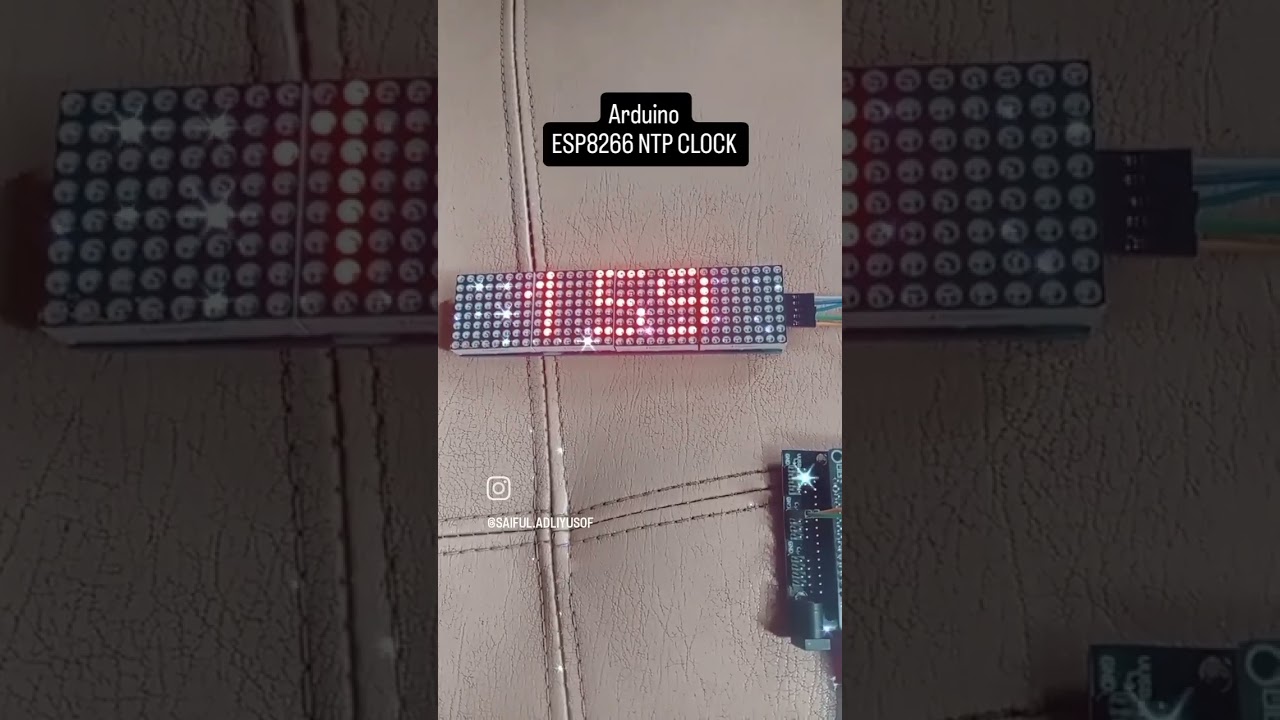 Arduino NTP Clock #arduinoproject #esp8266project #diy #electronic