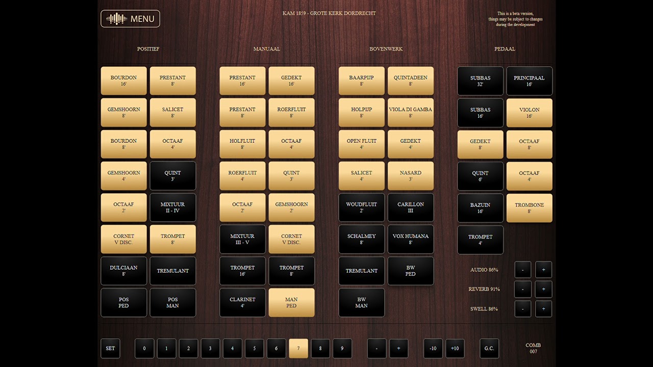 Playing the NEW FREE sampleset: KAM Organ Dordrecht with Sweelinq psalm 42 and 68