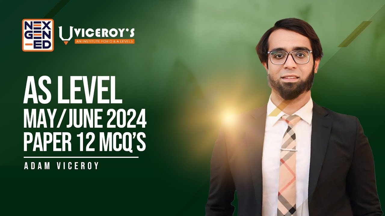 AS level Accounting 9706 | M/J 2024 P12 MCQ's | Adam Viceroy