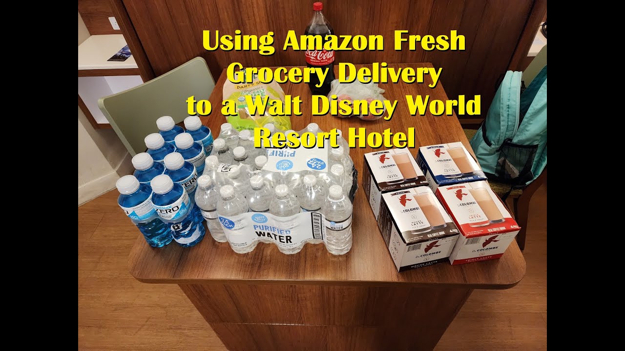 Using Amazon Fresh Grocery Delivery to a Walt Disney World Resort Hotel | Pop Century Resort | 2023