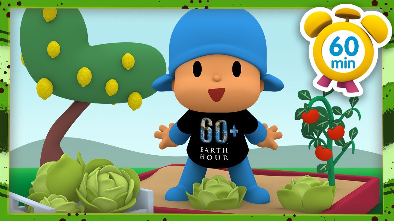 🍅   POCOYO ITALIANO- I Tesori dell'Orto 👩‍🌾EARTH HOUR [60 min] | VIDEO e CARTONI ANIMATI per bambini