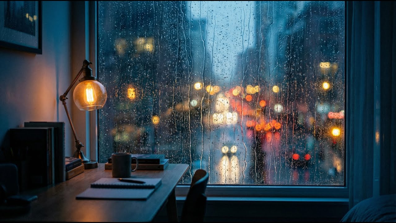 Rainy Window Nights — Chill Lofi for Calm Focus & Quiet Thoughts 🌧️🌙 | Dopamine