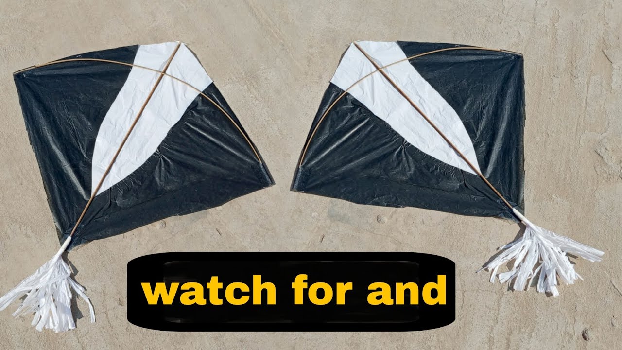 Black and white pari kite making new design per record with making new design channel at home 