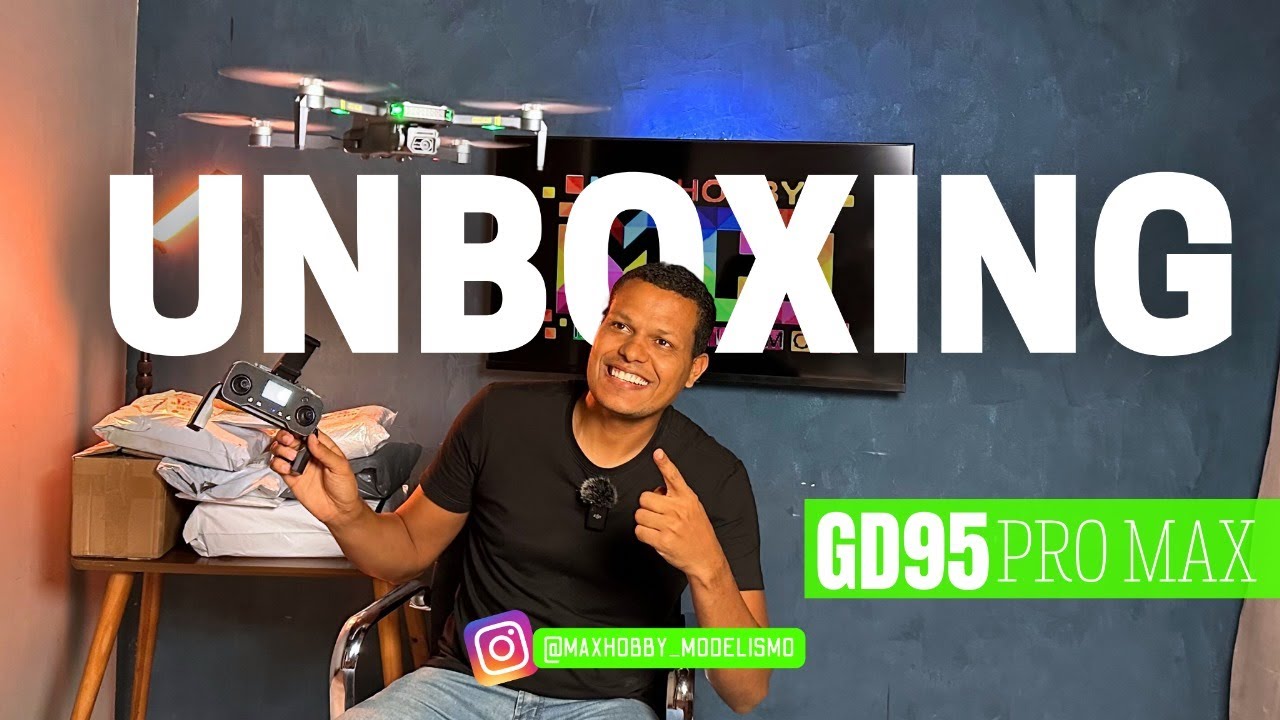 GD95 PRO MAX - GLOBAL DRONE - UNBOXING DICAS PARA INICIANTES