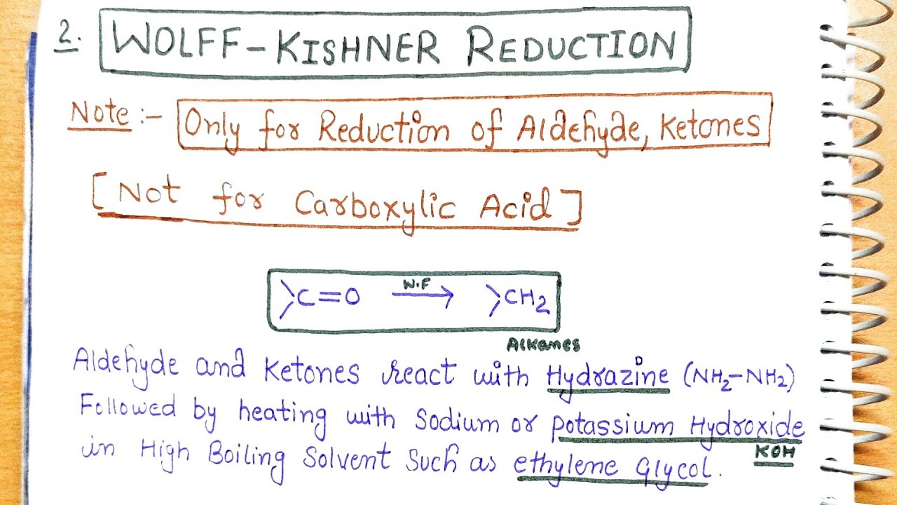 25) Wolff Kishner Reduction| Aldehyde ketone carboxylic Acid chapter12 class12 