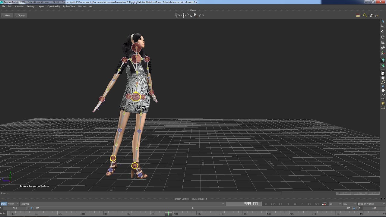 Making clips and cleaning mocap