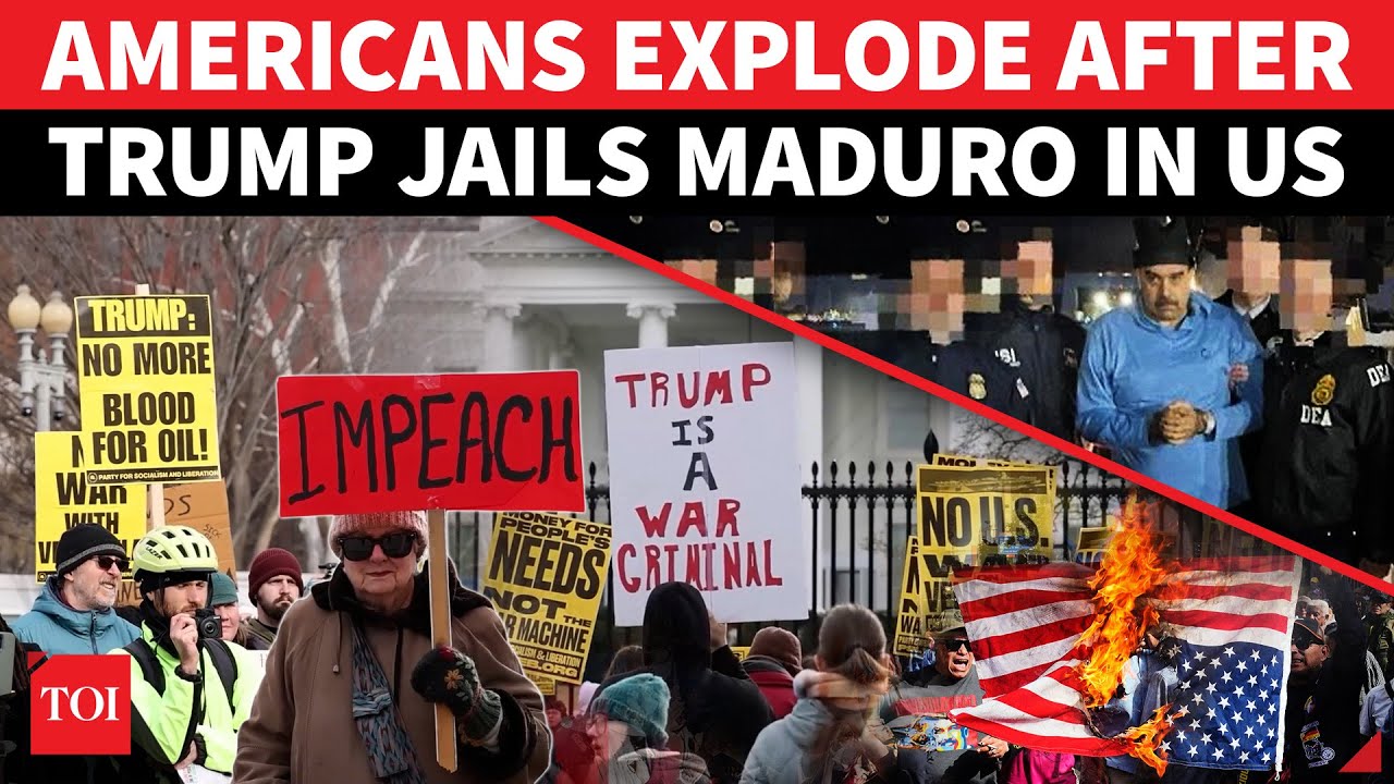 Maduro's 'KIDNAP' Triggers 'REVOLT' In US: Anti-Trump Protests At NYC, Washington | 'ILLEGAL WAR'