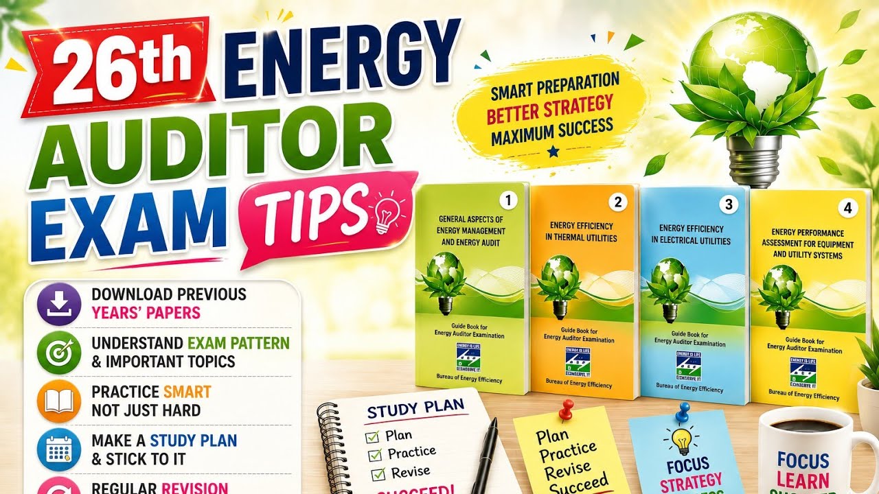 Energy Auditor and Manager Exam Preparation Tips | 26th Examination for Energy Auditors @beeindia...