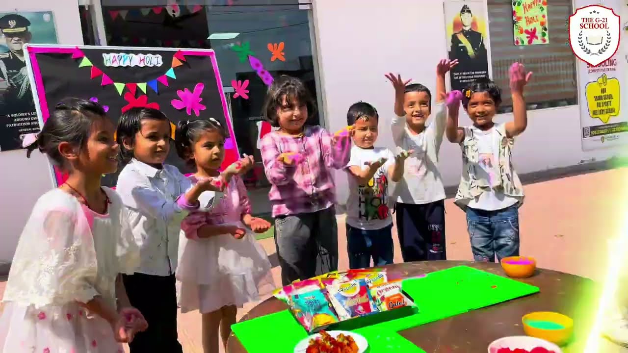 Vibrant Holi Celebrations at The G21 School 2025 | Full of Colors & Masti #holi #holispecial