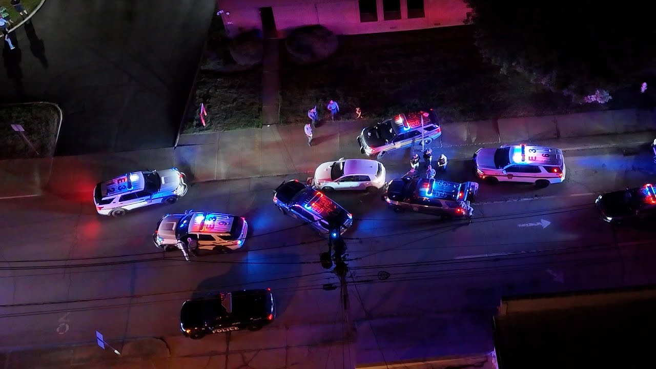 FULL DRONE FOOTAGE: High-Speed Chase Ends in Franklin With Driver Apprehended After Collision