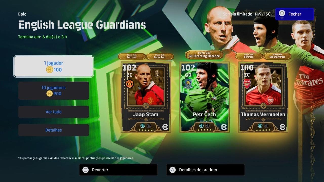 Pack open English League Guardians eFootball
