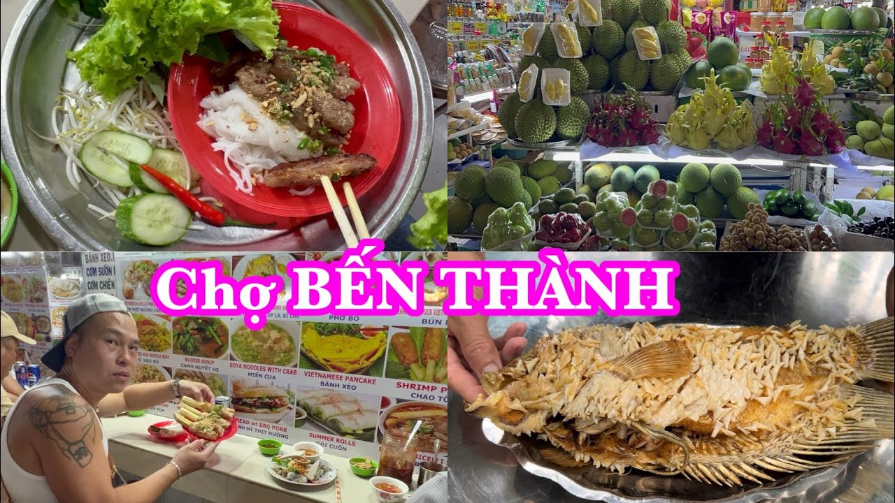 Đi CHỢ BẾN THÀNH Ăn Quá Ngon & Đi Về Quê Chài Cá TAI TƯỢNG Chiên Giòn (42) | LuuLinh TV
