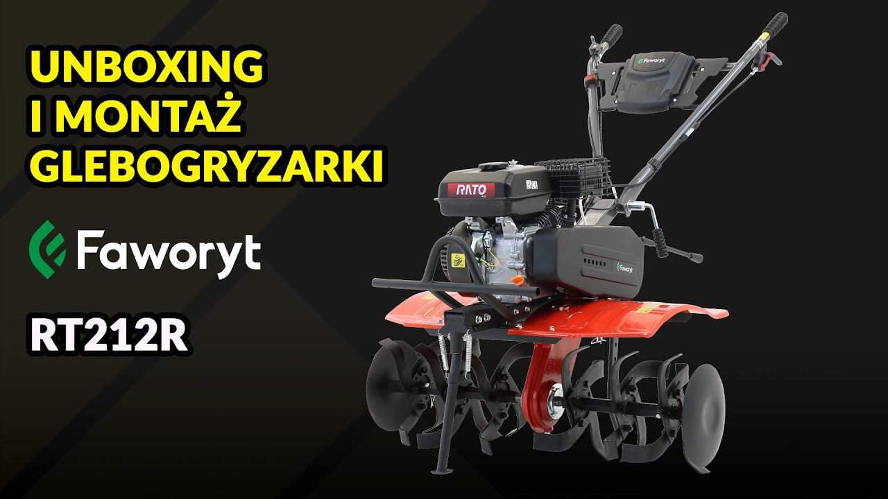 Jak poprawnie złożyć glebogryzarkę? Unboxing i składanie glebogryzarki Faworyt RT212R