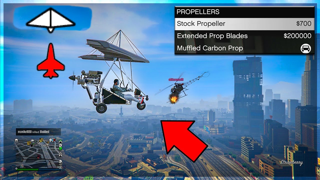 Dodging Tryhard Griefers Trolling With My Ultralight on GTA Online!