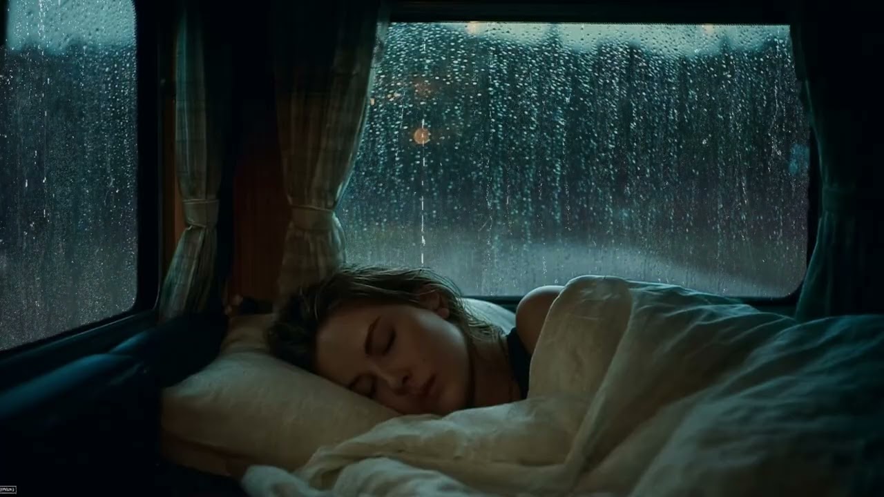 ⚡️ Rain and Thunder Sound On Window Car for Sleeping, Insomnia, Relaxation, Meditation, Focus, Yoga