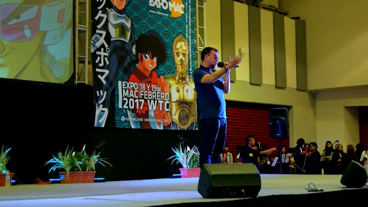 Presentación de Rene García (Voz de Vegeta) ExpoMac 2017