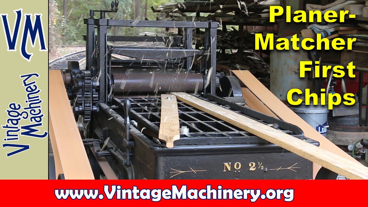 J. A. Vance Planer/Matcher Restoration:  Cutting the First Chips!