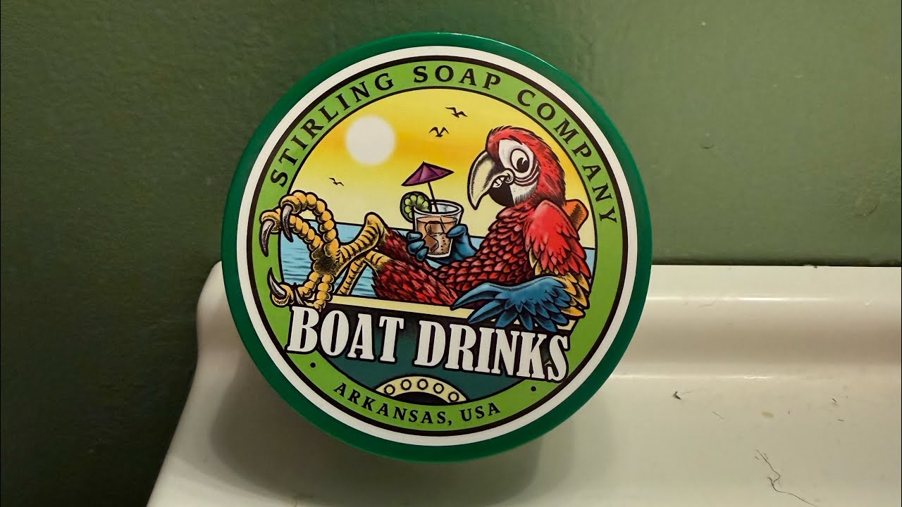 AllenValley - Boat Drinks by Stirling Soap Company shave soap review and shave