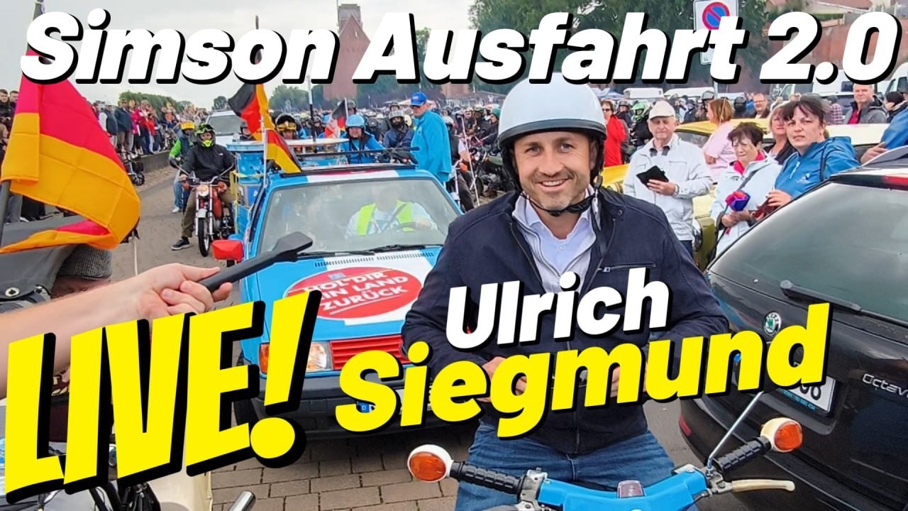 LIVE ❗️ SIMSON Fahrt Ulrich Siegmund Ausfahrt Raguhn Je&szlig;nitz 🇩🇪 AfD Vision 2026 Alles ist m&ouml;glich