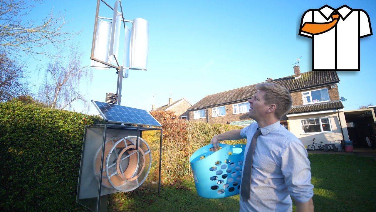 Wind/Solar Powered Clothes Dryer