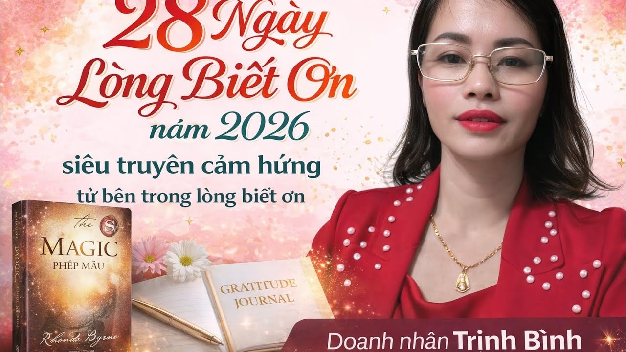 16-28 Ngày Thực Hành Lòng Biết Ơn - Phép Màu Điều Kỳ Diệu Cho Sức Khỏe Gia Tăng Thu Nhập Tài Chính