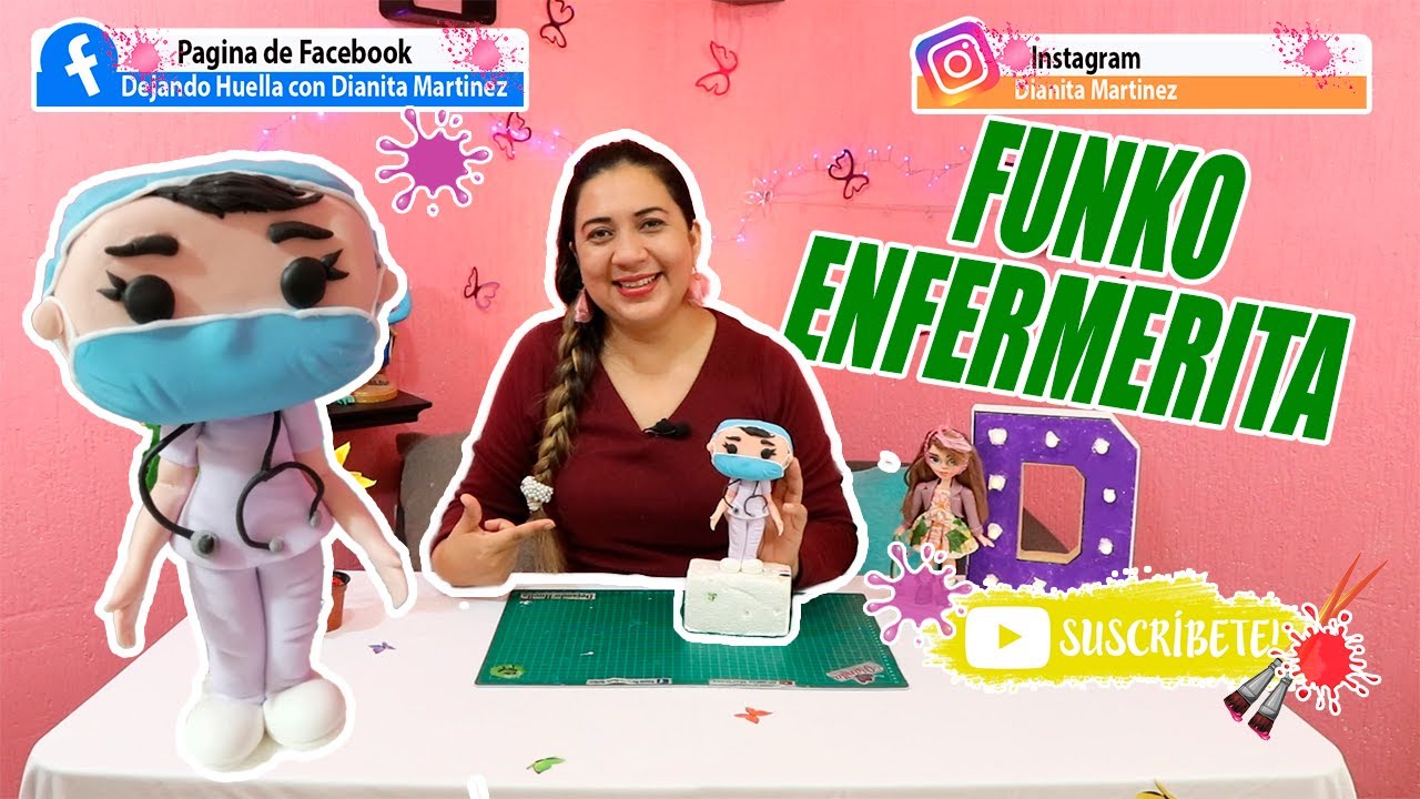 Funko de enfermerita l pasta flexible l dianita martinez