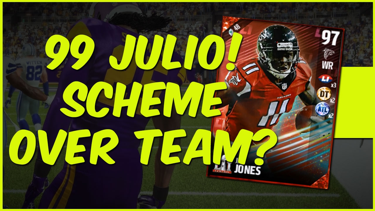MUT 17 Gameplay | Matched Up Against 99 Julio Jones And A Goon Squad! Scheme Over Team?