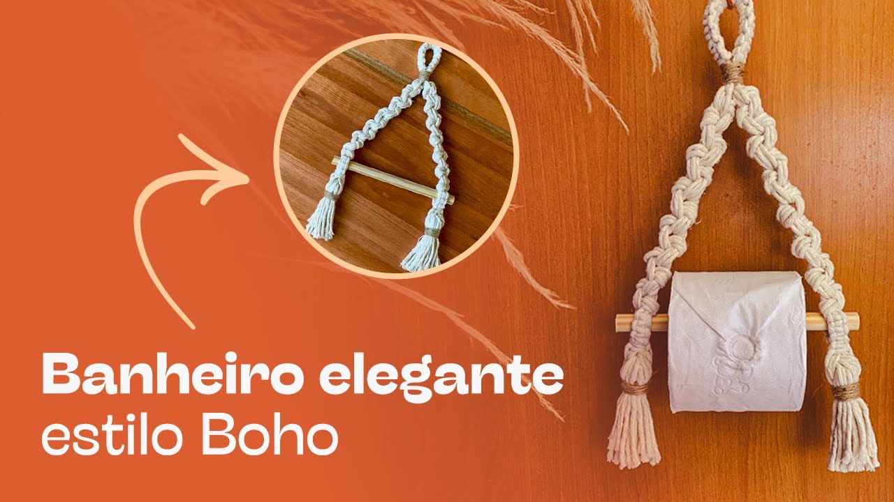 Tutorial Suporte para Rolo | Passo a Passo | Rápido e Fácil | Macramê