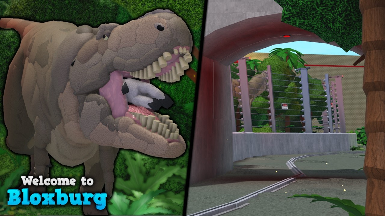 Самая крутая ролевая игра по миру Юрского периода на BLOXBURG! (Jurassic Entertainment) | Обзор р...