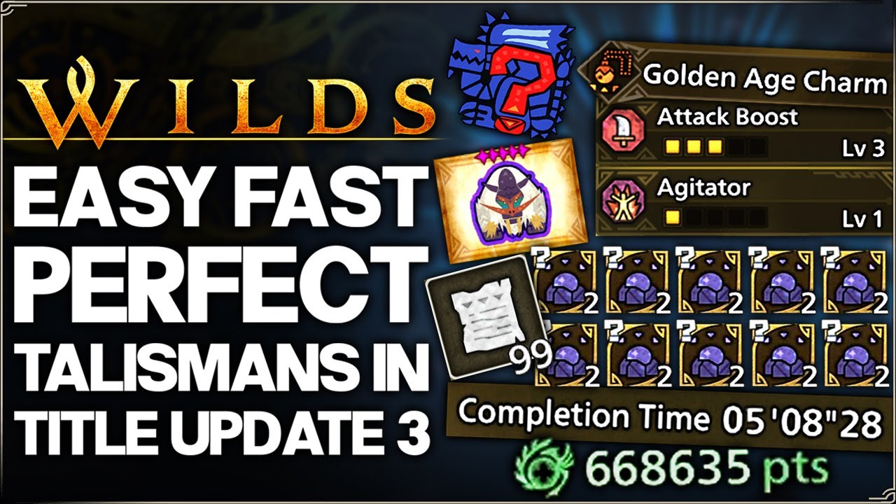 Monster Hunter Wilds - Get FAST God Talismans in Title Update 3 - New Best OP Talisman Farm Guide!
